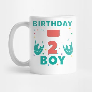 2nd Birthday Boy Gamer Funny B-day Gift For Boys kids toddlers Mug